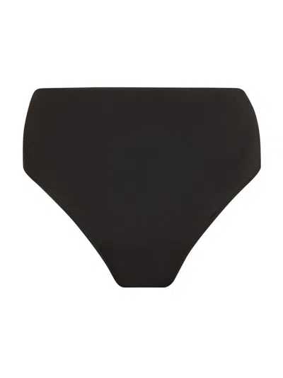 Bondi Born Women's Poppy High-waisted Bikini Bottom In Black