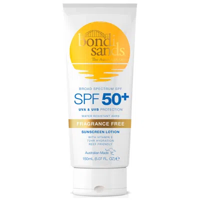 Bondi Sands Sunscreen Lotion Spf50+ - Fragrance Free 150ml In White