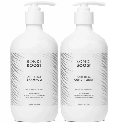 Bondiboost Anti-frizz Shampoo And Conditioner 500ml Bundle In White