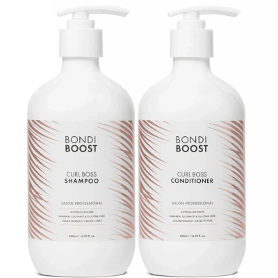 Bondiboost Curl Boss Shampoo And Conditioner 500ml Bundle In White