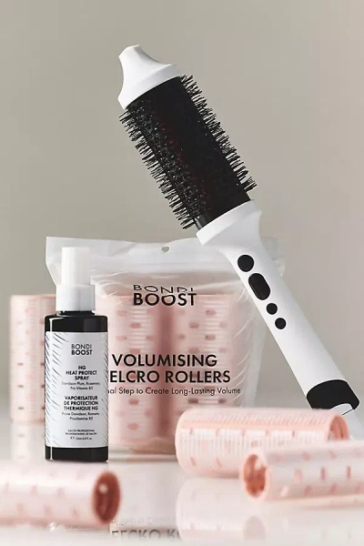 Bondiboost Infrared Brush Og, Heat Protect Spray, And Velcro Rollers In Multi