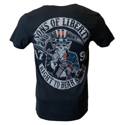 Bone Head Outfitters Men's  6th Amendment Sons Of Liberty T-shirt In Black
