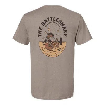 Bone Head Outfitters Men's  Battlesnake T-shirt In Brown