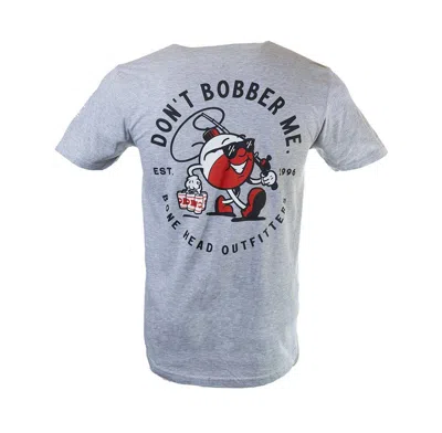 Bone Head Outfitters Men's  Bobber Me Back T-shirt In Gray