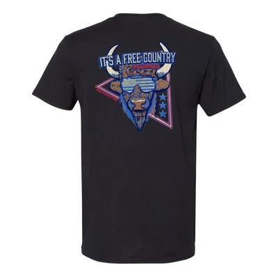 Bone Head Outfitters Men's  Free Country T-shirt In Black
