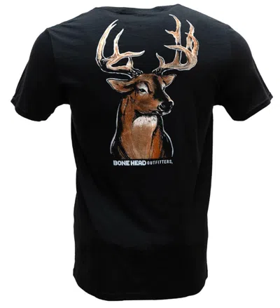 Bone Head Outfitters Men's  Proud Buck T-shirt In Black