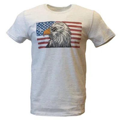 Bone Head Outfitters Men's  Stars And Stripes Swag T-shirt In White