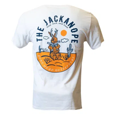 Bone Head Outfitters Men's  The Jackanope T-shirt In White