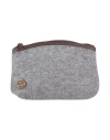 Bonfanti Woman Handbag Grey Size - Wool, Polyester, Soft Leather In Grey
