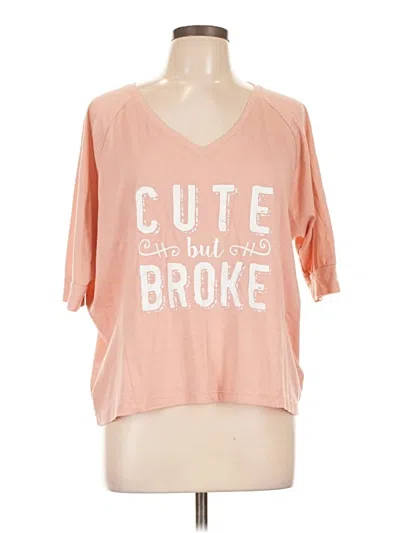 Pre-owned Bongo 3/4 Sleeve Blouse In Pink