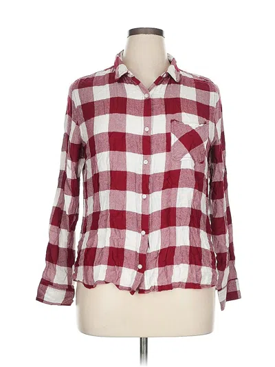 Pre-owned Bongo Long Sleeve Button Down Shirt In Burgundy