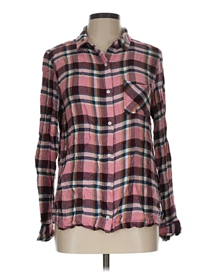Pre-owned Bongo Long Sleeve Button Down Shirt In Pink