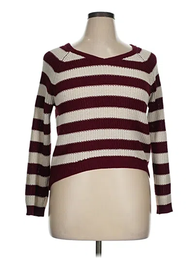 Pre-owned Bongo Pullover Sweater In Burgundy
