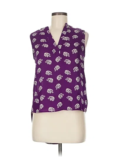 Pre-owned Bongo Sleeveless Blouse In Purple