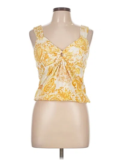 Pre-owned Bongo Sleeveless Blouse In Yellow