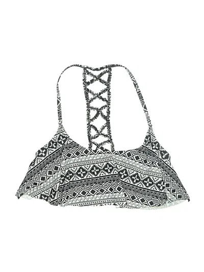 Pre-owned Bongo Swimsuit Top Gray Print Pattern Swimwear