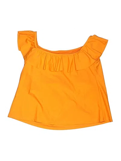 Pre-owned Bongo Swimsuit Top Orange Swimwear