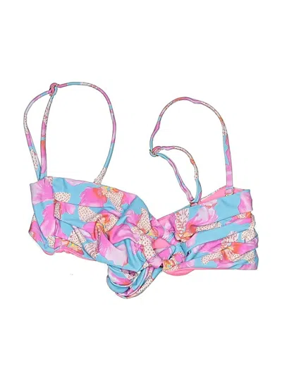Pre-owned Bongo Swimsuit Top Pink Print Pattern Swimwear