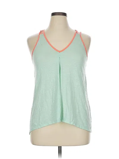 Pre-owned Bongo Tank Top Green Halter Neckline Tops