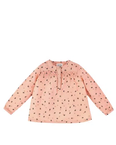 Bonheur Du Jour Kids' Girls Pia Blouse In Pink