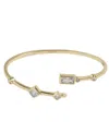Bonheur Jewelry Abrielle Wrap Around Crystal Bracelet In Gold