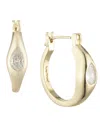 Bonheur Jewelry Babette Evil Eye Hoop Earrings In Gold