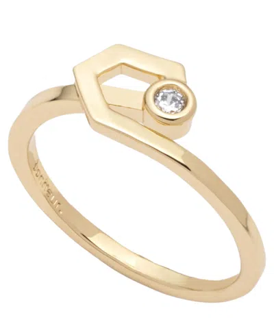 Bonheur Jewelry Julien Floating Bezel Ring In Gold