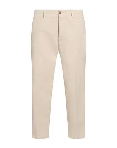 Bonheur Man Pants Beige Size 36 Cotton In White