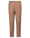 Bonheur Man Pants Camel Size 31 Polyester, Viscose, Elastane In Beige