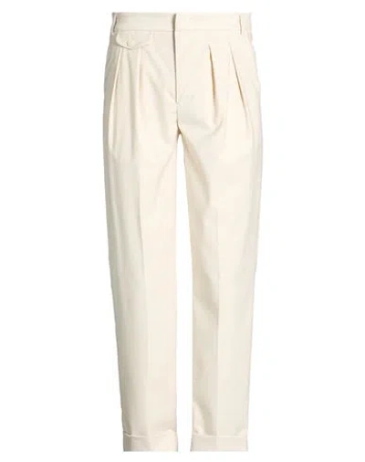 Bonheur Man Pants Cream Size 33 Polyester, Viscose, Elastane In White