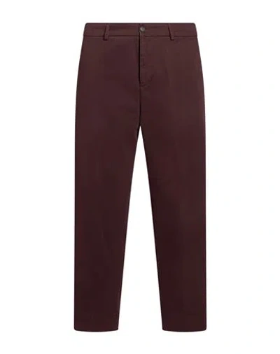 Bonheur Man Pants Plum Size 35 Cotton In Purple