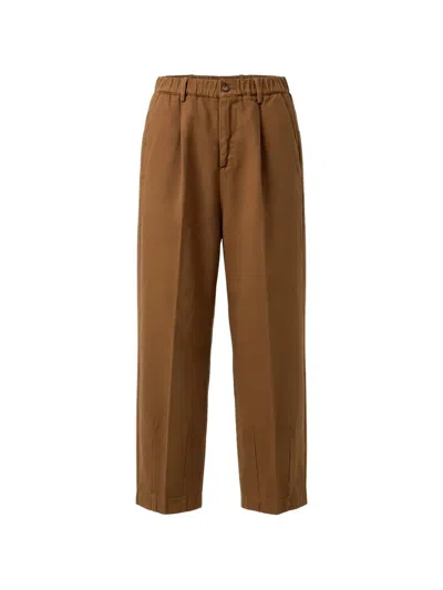 Bonheur Pleated Elasticated-waistband Trousers In Brown