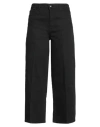 Bonheur Woman Jeans Black Size 32 Cotton, Elastane