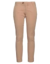 Bonheur Woman Pants Camel Size 28 Cotton, Linen, Elastane In Beige