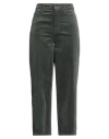 Bonheur Woman Pants Military Green Size 32 Cotton, Modal, Elastane