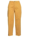 Bonheur Woman Pants Mustard Size 28 Cotton In Yellow
