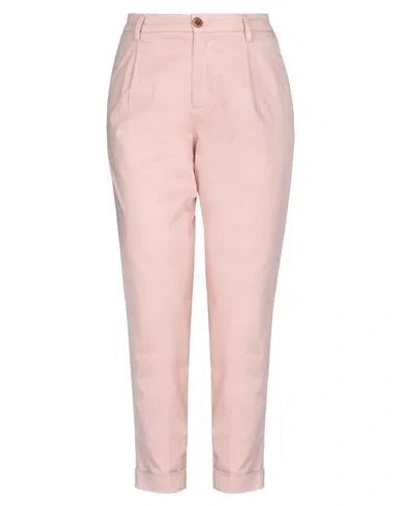 Bonheur Woman Pants Pink Size 32 Cotton, Elastane