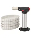 Bonjour 5pc Culinary Creme Brulee Set In Multicolor