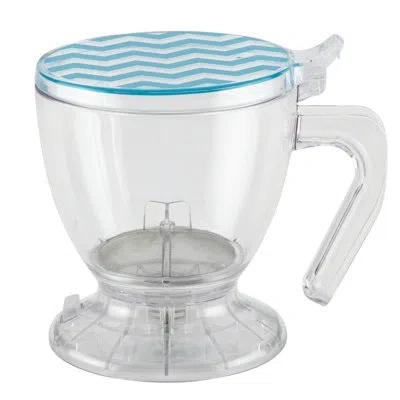 Bonjour Plastic Smart Brewer 195 Oz. Coffee Maker In Clear;blue
