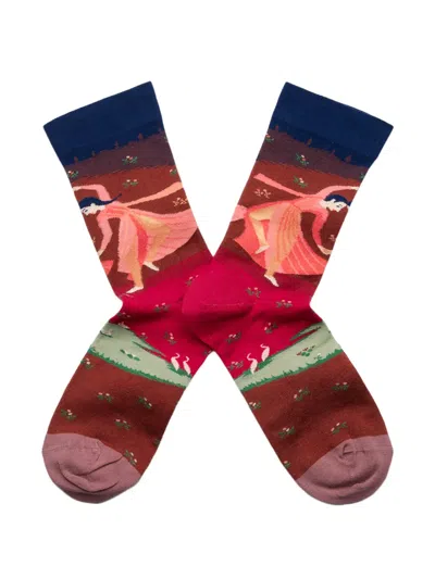 Bonne Maison Graphic-print Socks In Multi
