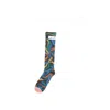 Bonne Maison Multicolored Print Socks In Blue