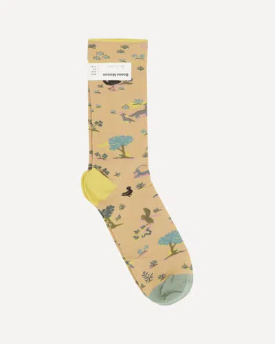 Bonne Maison Nature-inspired Pattern Socks