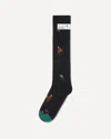 Bonne Maison Nature-inspired Pattern Socks In Black