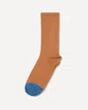 Bonne Maison Two-tone Cotton Socks In Brown