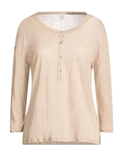 Bonneterie Universel Woman T-shirt Beige Size 3 Linen In Sand