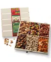 Bonnie & Pop Christmas Mixed Nut Gift Crate, 6 Sections In Multi