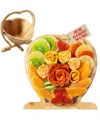Bonnie & Pop Dried Fruit Heart Tray And Basket, Large In Transparent