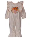 Bonnie Baby Baby Girls Harvest Coverall In Brown