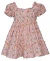 Bonnie Baby Baby Girls Hummingbird Smocked Dress