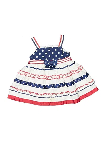 Pre-owned Bonnie Baby Babies' Dress In White